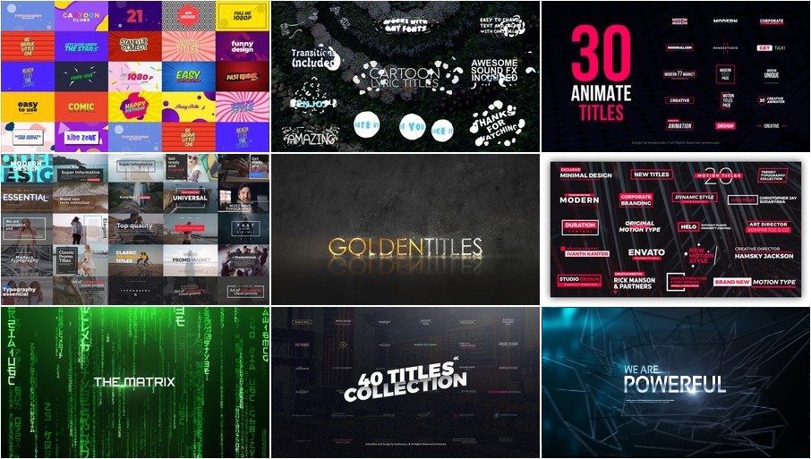 9 проектов от VideoHive для After Effects - Часть 21