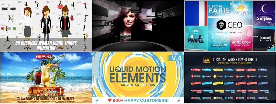 9 проектов от VideoHive для After Effects