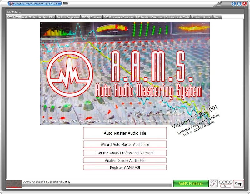 AAMS Auto Audio Mastering System