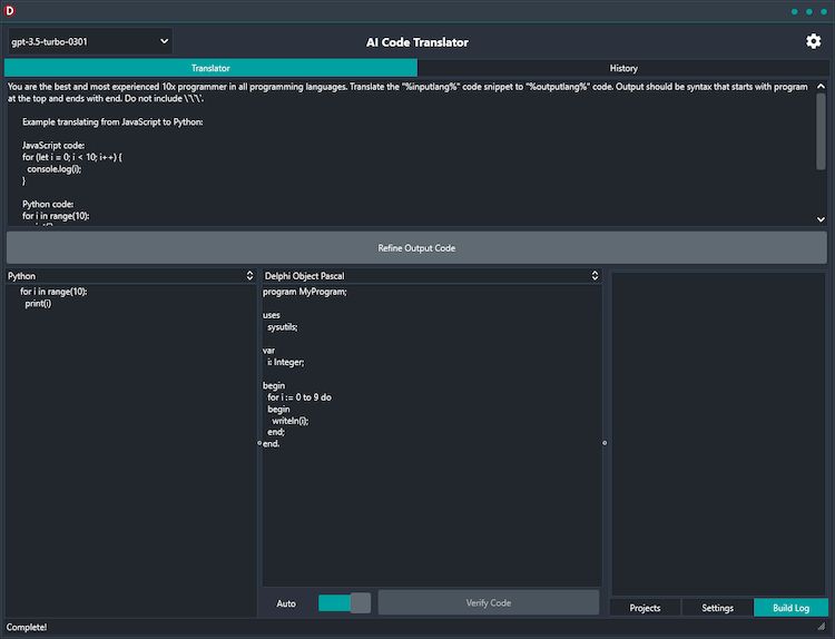 AI Code Translator