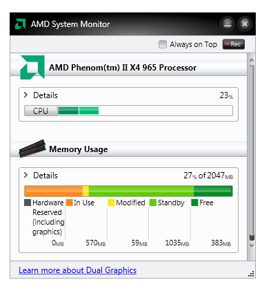AMD System Monitor