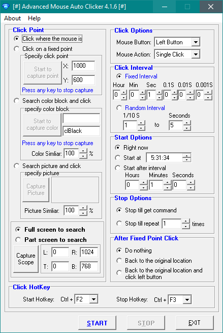 Advanced Mouse Auto Clicker