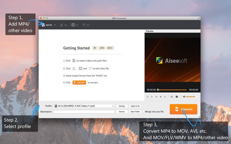 Aiseesoft MP4 Converter for Mac