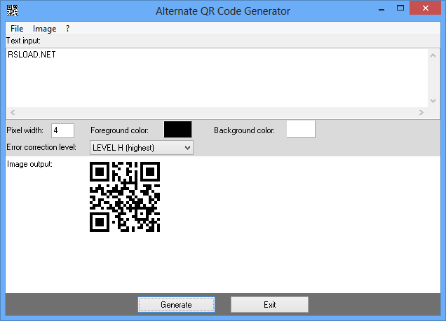 Alternate QR Code Generator