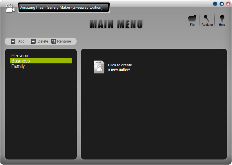 Amazing Flash Gallery Maker