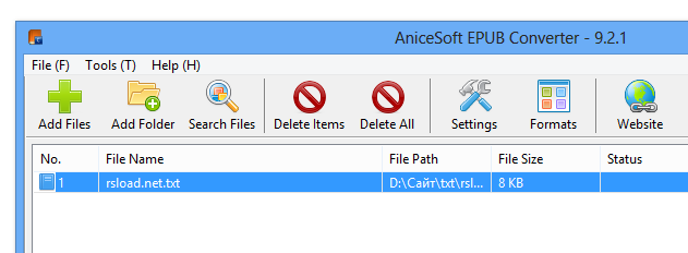 AniceSoft EPUB Converter