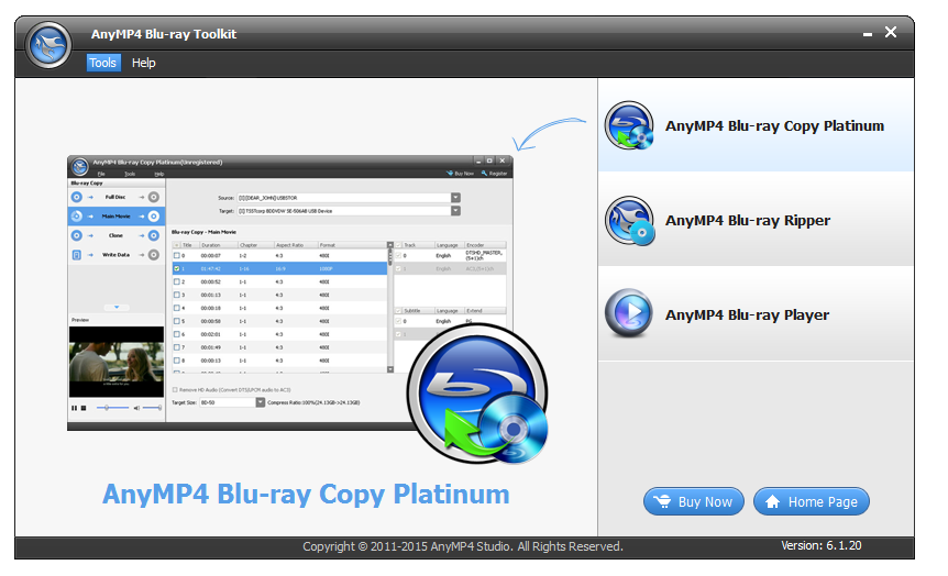 AnyMP4 Blu-ray Toolkit