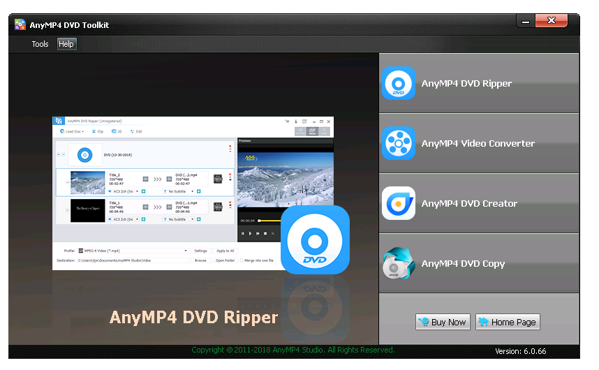 AnyMP4 DVD Toolkit
