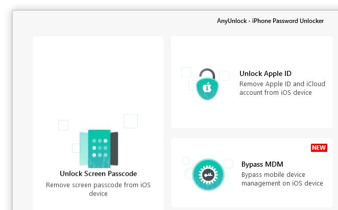 AnyUnlock - iPhone Password Unlocker