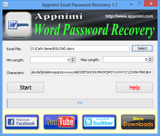 Appnimi Word Password Recovery