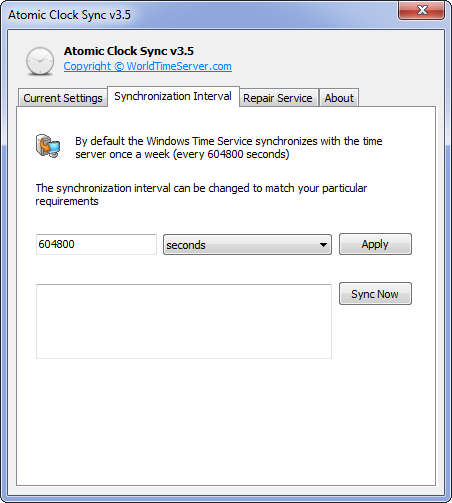 Atomic Clock Sync