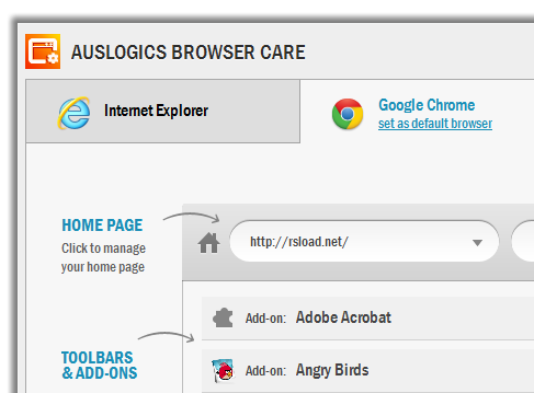 Auslogics Browser Care