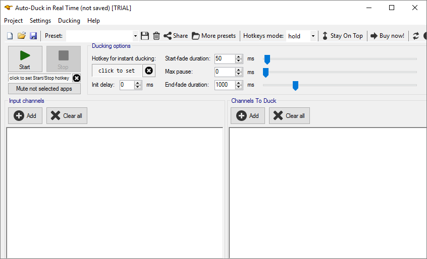 Auto-Duck in Real Time