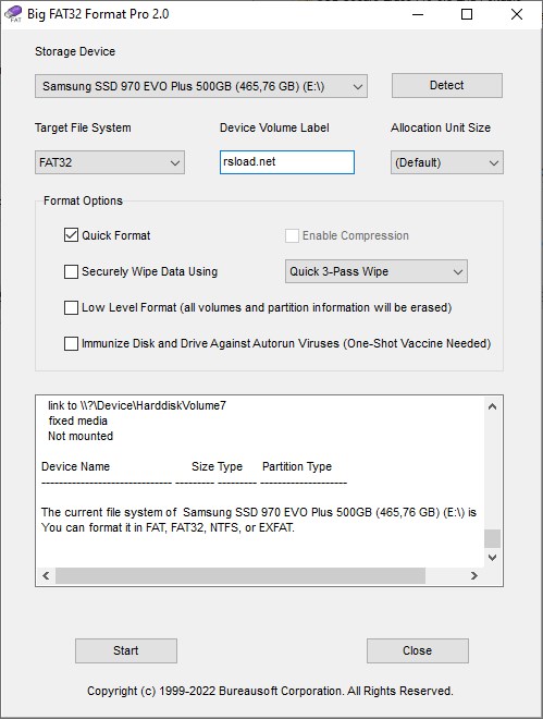 Big FAT32 Format Pro