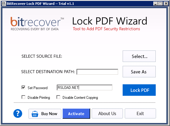 BitRecover Lock _ Unlock PDF Wizard
