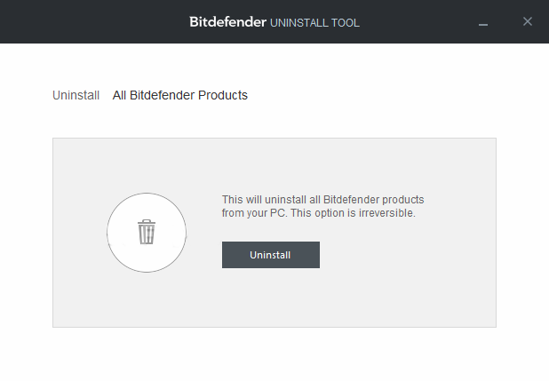 Bitdefender Uninstall Tool
