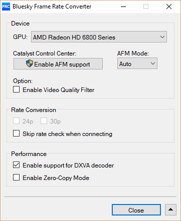 Bluesky Frame Rate Converter