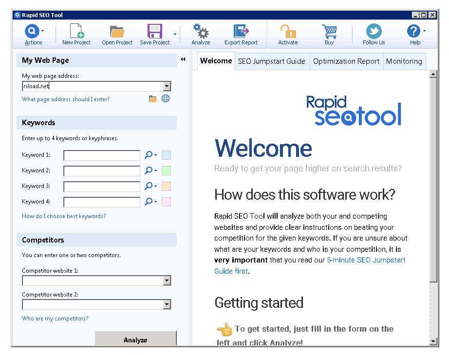 Blumentals Rapid SEO Tool