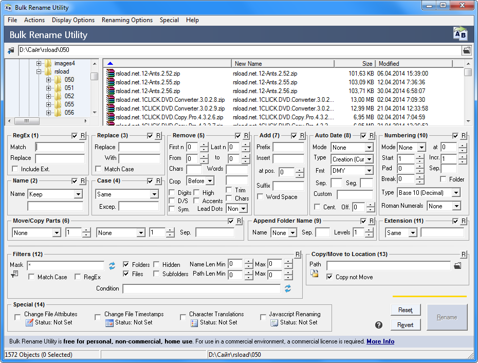 Bulk Rename Utility RUS