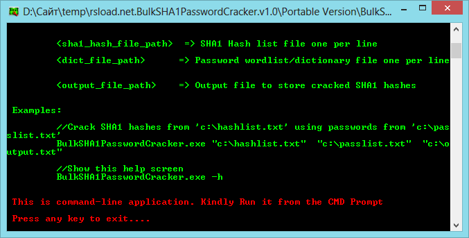 BulkSHA1PasswordCracker