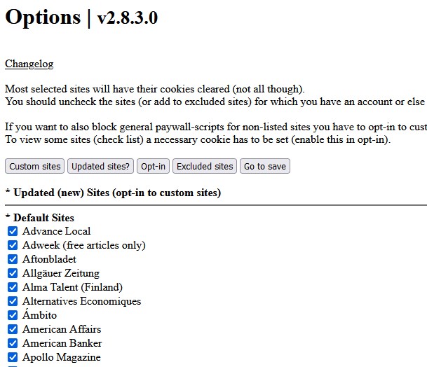 Bypass Paywalls Clean