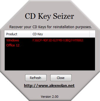 CD Key Seizer