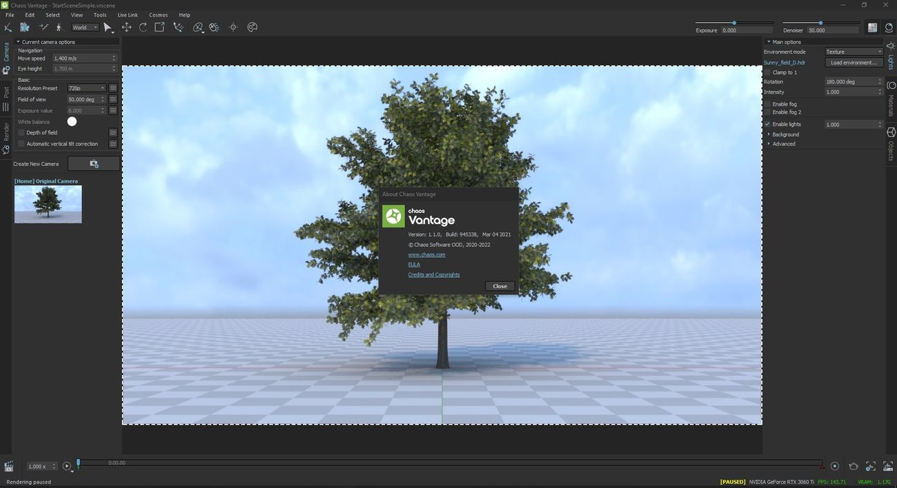 Chaos Vantage скачать