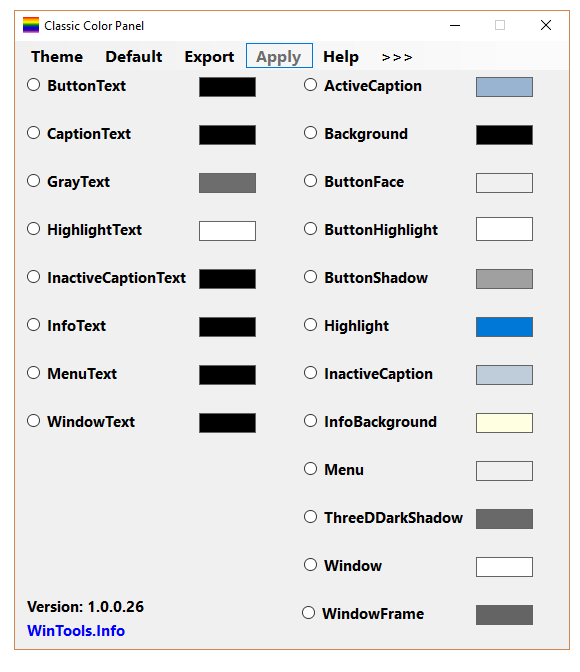 Classic Color Panel 2.0.0.57