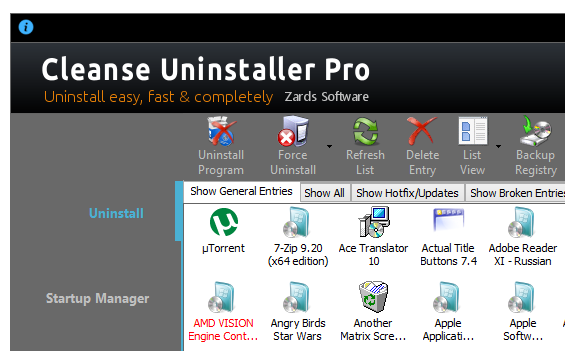 Cleanse Uninstaller