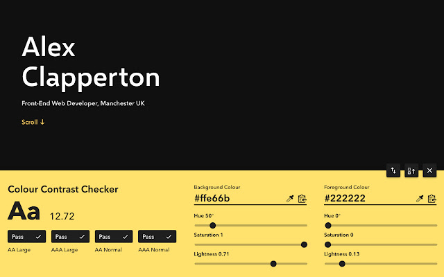 Colour Contrast Checker