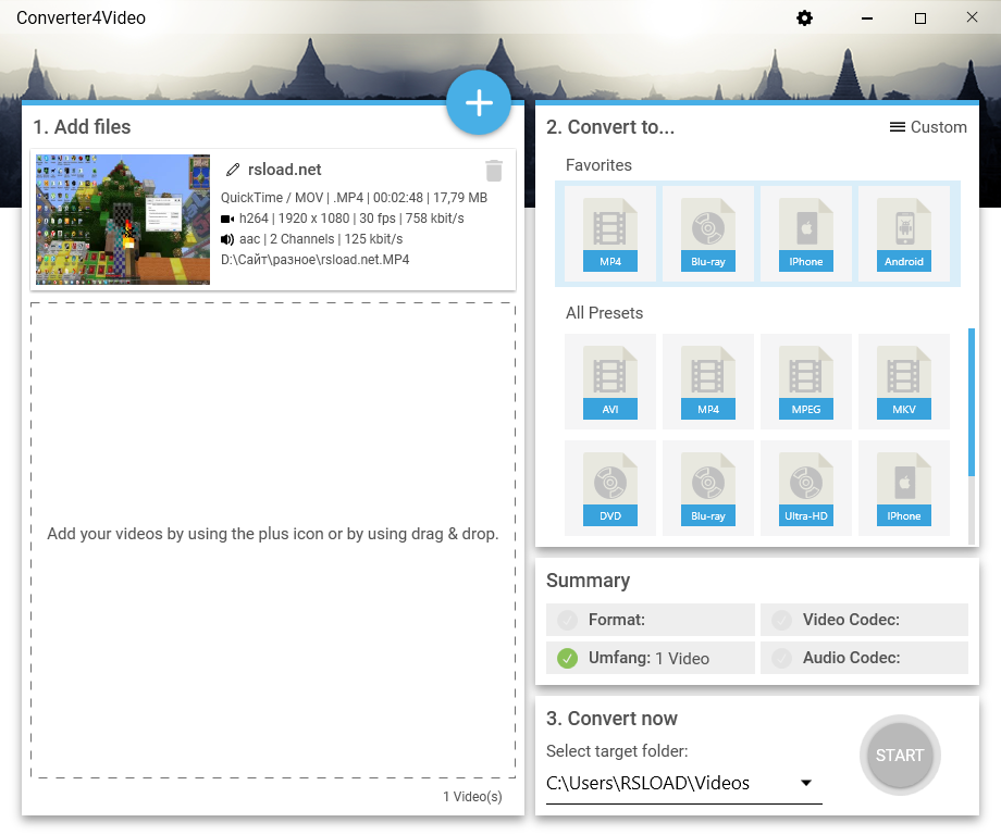 Converter4Video скачать