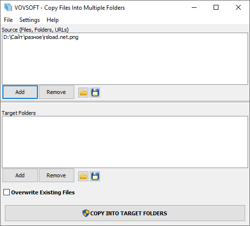 Copy Files Into Multiple Folders