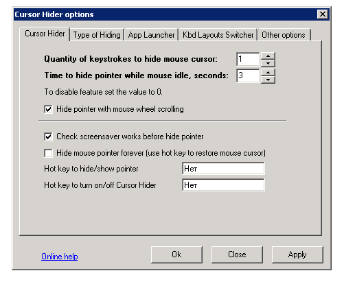 Cursor Hider