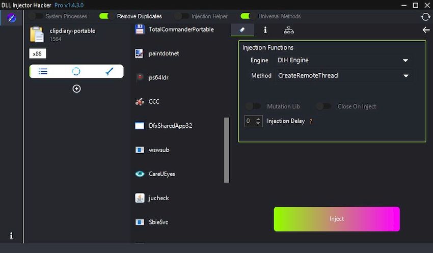 DLL Injector Hacker
