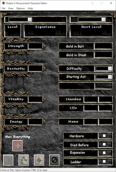 Diablo II_ Resurrected Character Editor