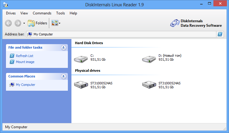 DiskInternals Linux Reader