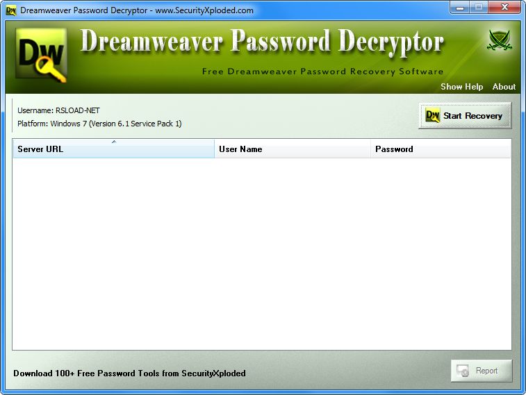 Dreamweaver Password Decryptor