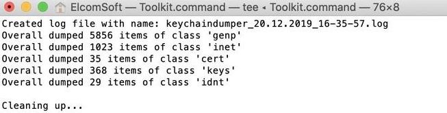 ElcomSoft iOS Forensic Toolkit