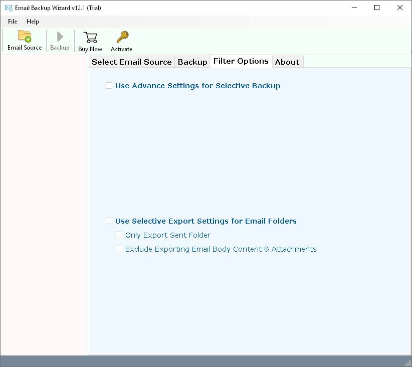 Email Backup Wizard программа