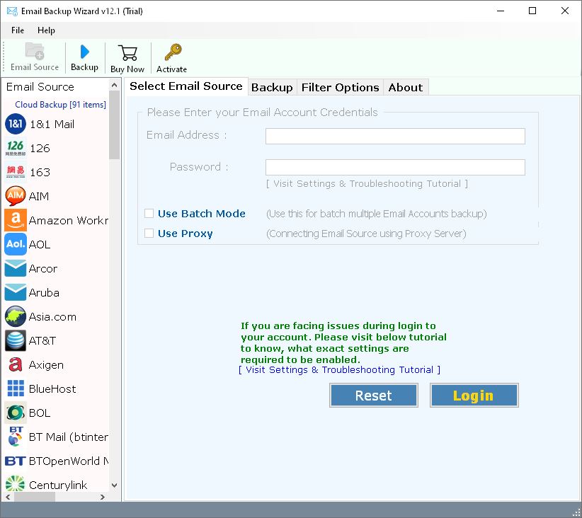 Email Backup Wizard скачать