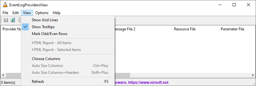 EventLogProvidersView