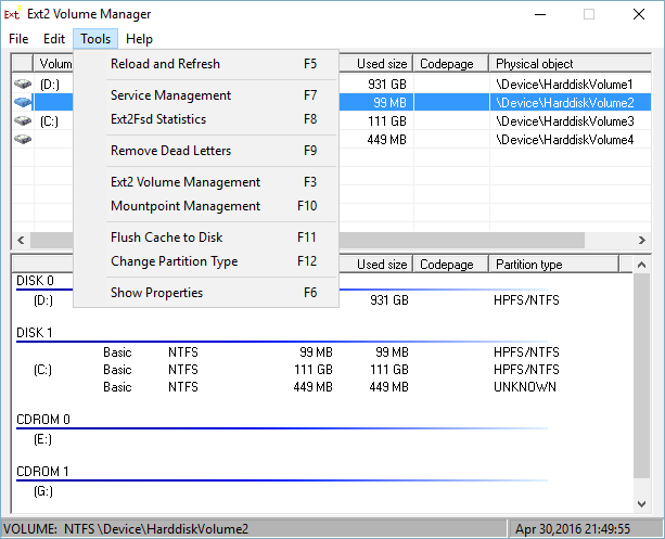 Ext2fsd скачать
