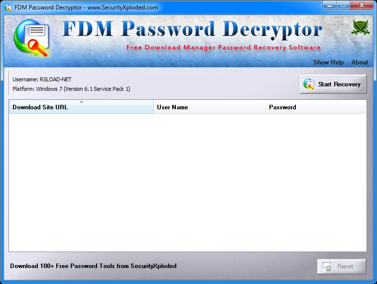 FDM Password Decryptor
