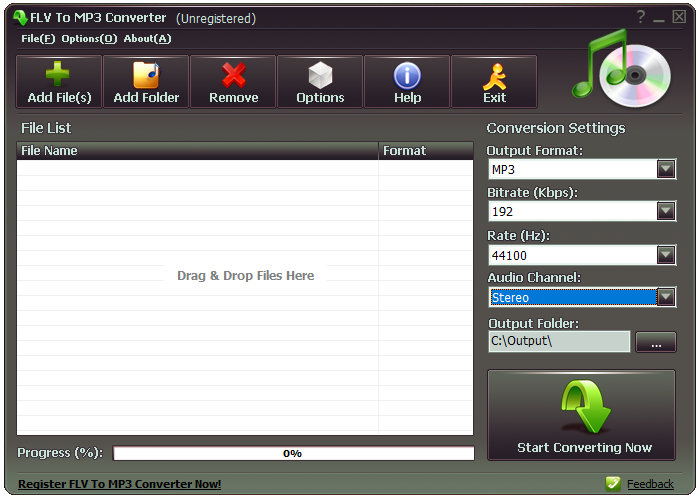 FLV To MP3 Converter