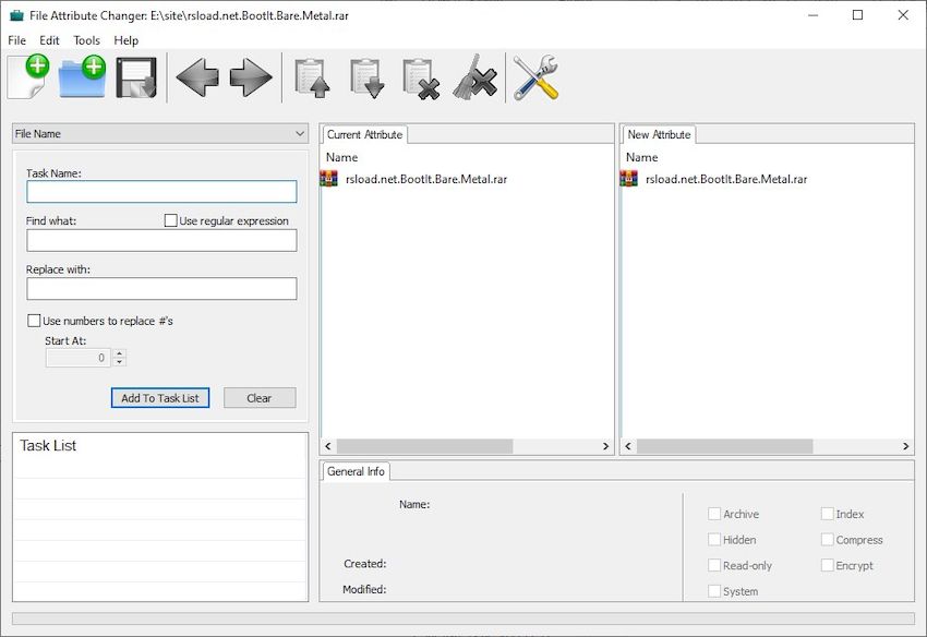 File Attribute Changer