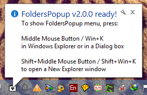 Folders Popup