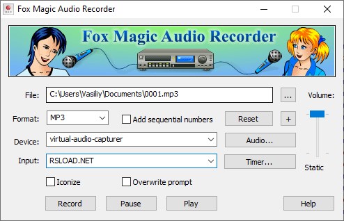 Fox Magic Audio Recorder