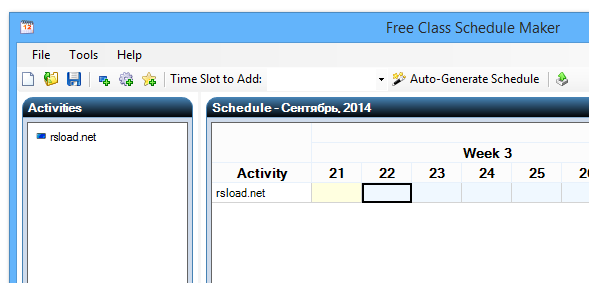 Free Class Schedule Maker