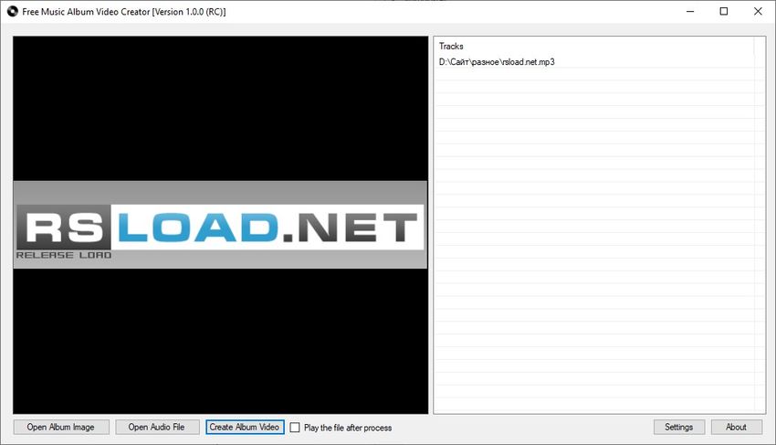 Free Music Album Video Creator