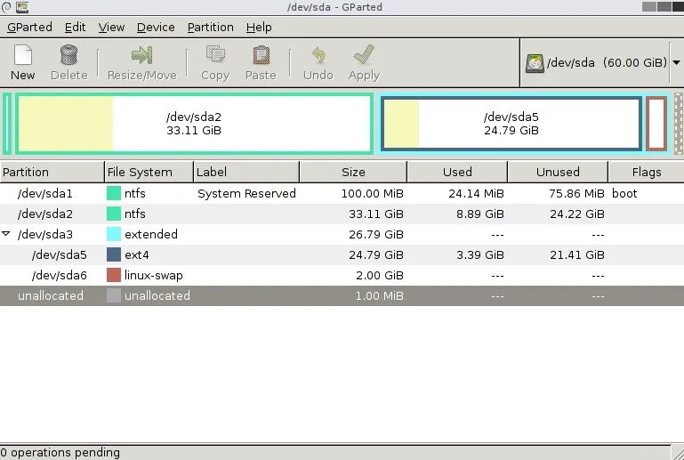 GPartEd Live скачать бесплатно